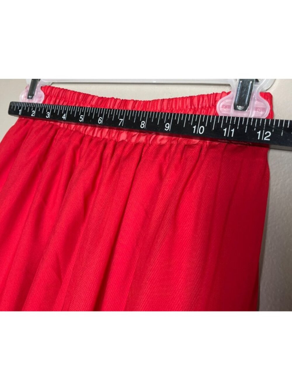 Afibi Red Chiffon Skirt Full Maxi Ethereal Festival Fairy Twee Boho Coquette S - Picture 4 of 9